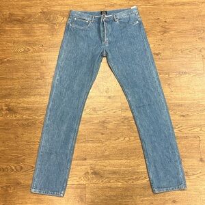 APC Men's Lightwash Petit New Standard Jean Droit Etroit